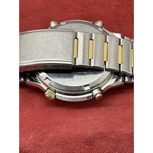 Vtg Seiko 7A48-7000 Watch Sports 100 Moonphase Original Bracelet Chronograph 103 - Picture 10 of 13